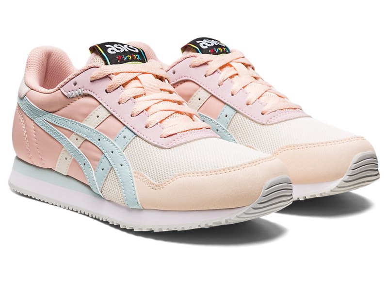 Women's Asics Tiger Runner Sneakers Cream/Aqua Angel Canada | CA0150-009