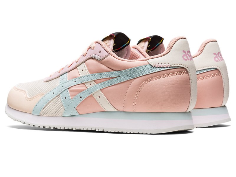 Women's Asics Tiger Runner Sneakers Cream/Aqua Angel Canada | CA0150-009