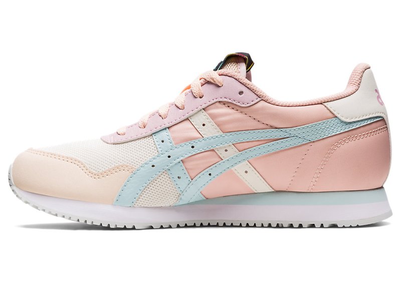 Women's Asics Tiger Runner Sneakers Cream/Aqua Angel Canada | CA0150-009