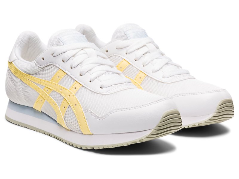 Women's Asics Tiger Runner Sneakers White/Butter Canada | CA1421-032