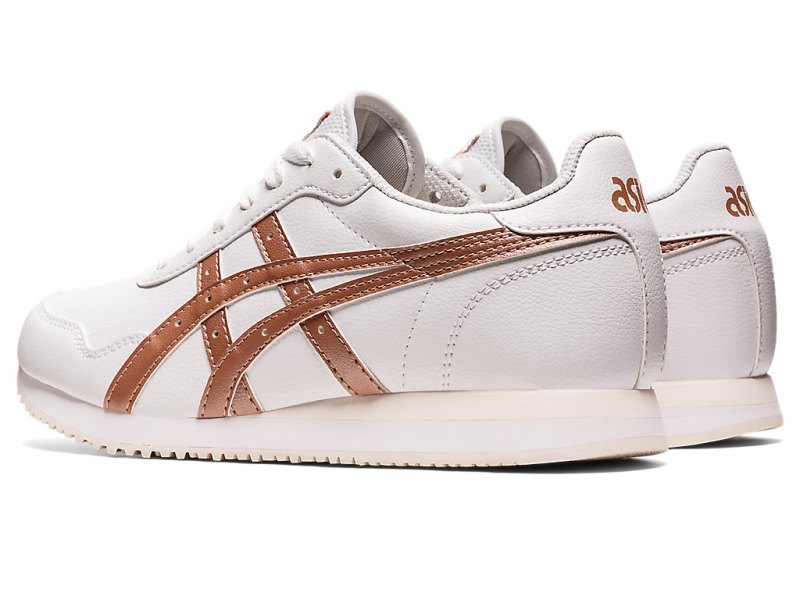 Women's Asics Tiger Runner Sneakers White/Rose Gold Canada | CA3152-430