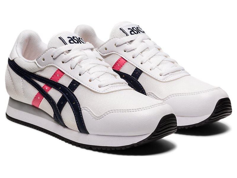 Women's Asics Tiger Runner Sneakers White/Midnight Canada | CA6023-117