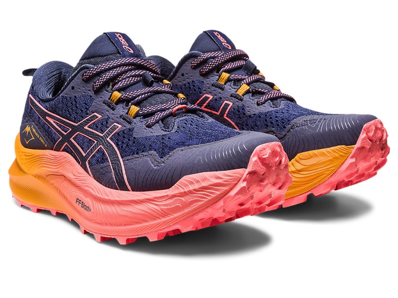 Women's Asics Trabuco Max 2 Running Shoes Midnight/Papaya Canada | CA4062-236